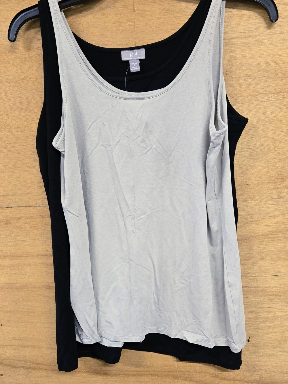 (2) J Jill Basics Scoop Neck Tank Tops - Light Brown